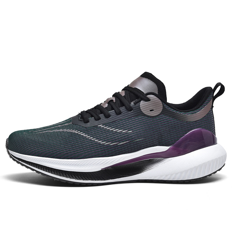 Lace-Up Running Sneakers with Cushioned Sole for Men