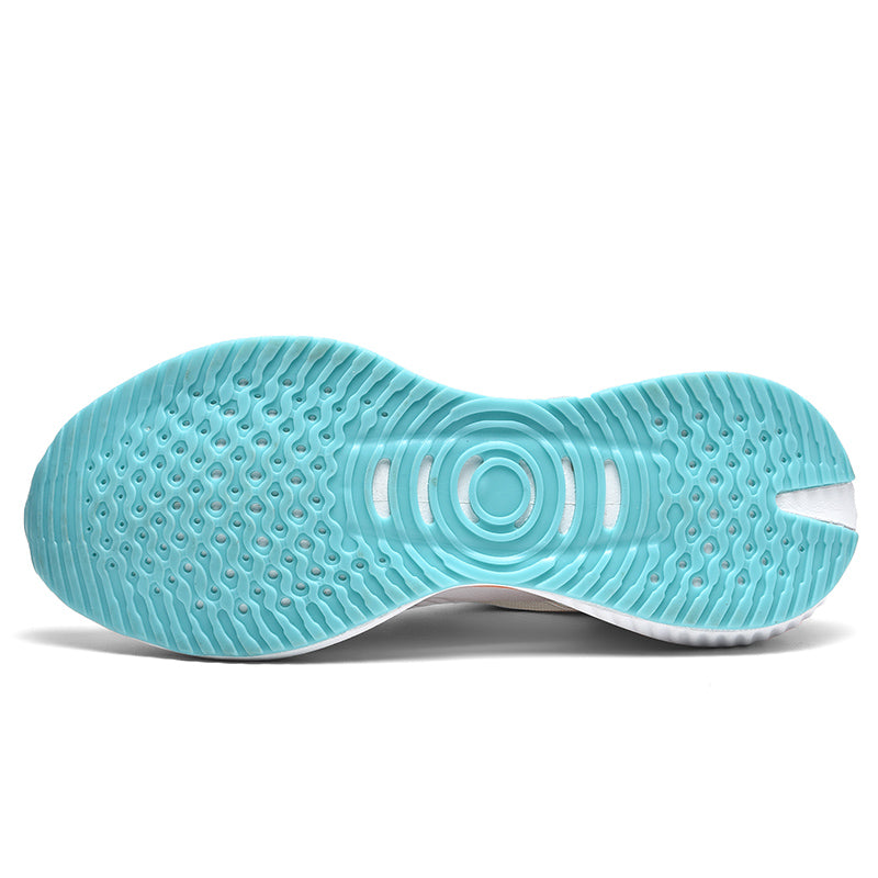 Lace-Up Running Sneakers with Cushioned Sole for Men