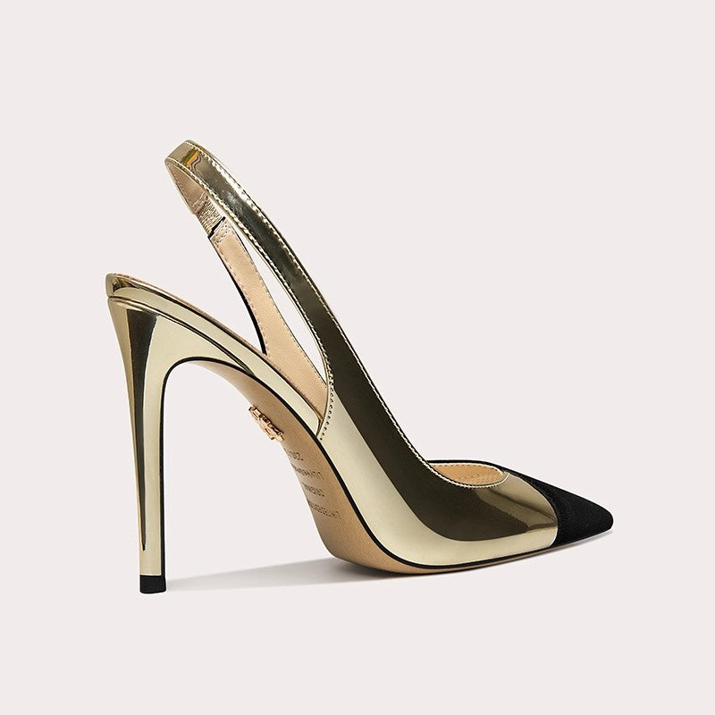 Pointed-Toe Slingback Stiletto Heels for Women
