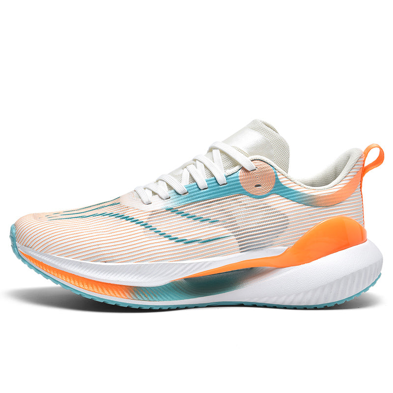 Lace-Up Running Sneakers with Cushioned Sole for Men